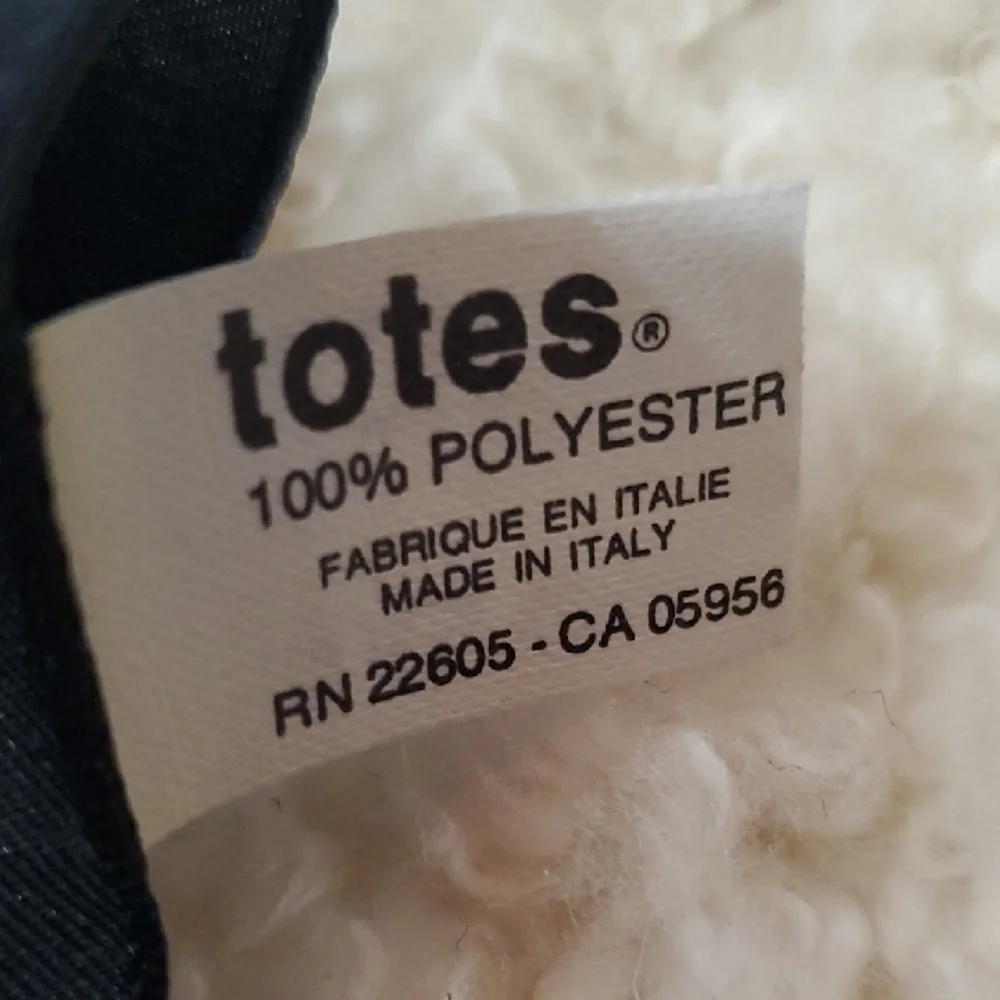 Totes Black Graphic Made In Italy Vintage  Polyester Scarf 31 X 31